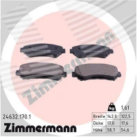 Brake pads for disc brakes