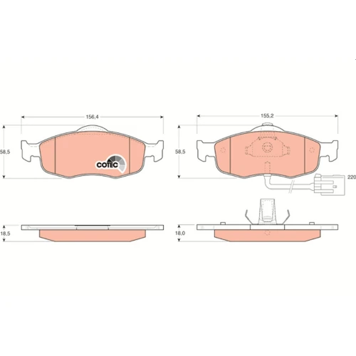 BRAKE PADS FOR DISC BRAKES - 0