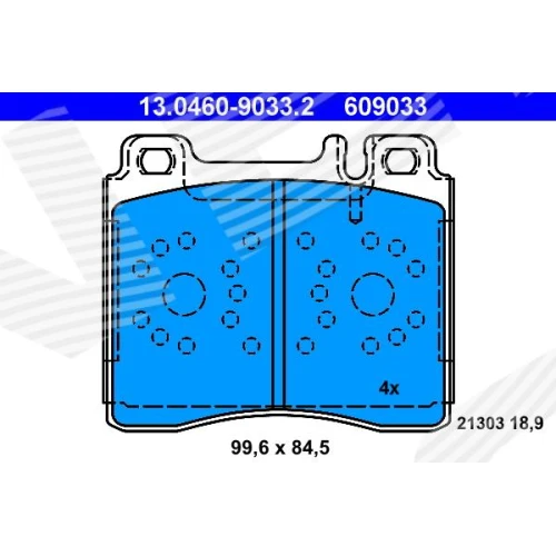 BRAKE PADS FOR DISC BRAKES - 0