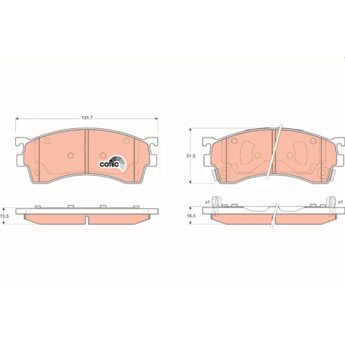 BRAKE PADS FOR DISC BRAKES - 0