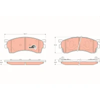 Brake pads for disc brakes