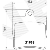 Brake pads for disc brakes