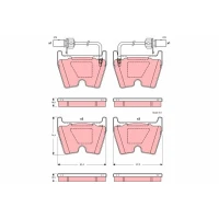 Brake pads for disc brakes