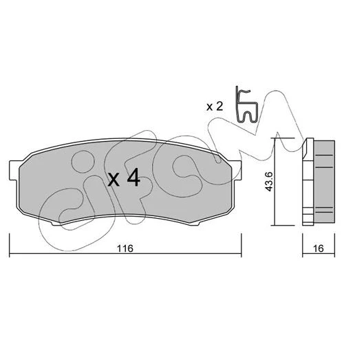 BRAKE PADS FOR DISC BRAKES - 0