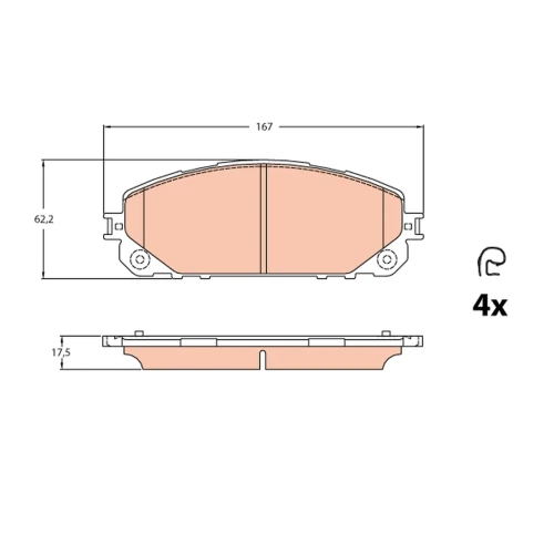 BRAKE PADS FOR DISC BRAKES - 0