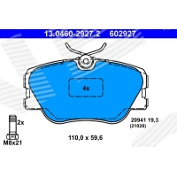 Brake pads for disc brakes