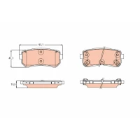 Brake pads for disc brakes