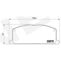 Brake pads for disc brakes