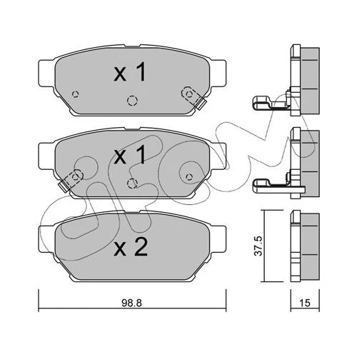 BRAKE PADS FOR DISC BRAKES - 0