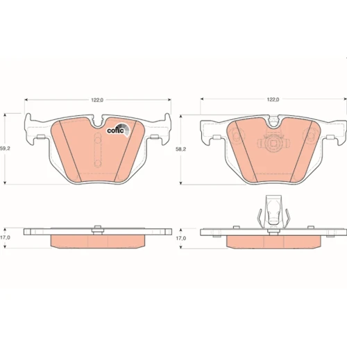 BRAKE PADS FOR DISC BRAKES - 0