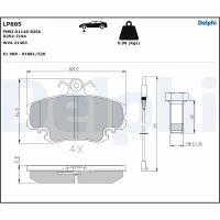 Brake pads for disc brakes