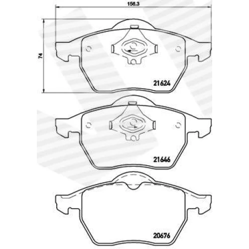 BRAKE PADS FOR DISC BRAKES - 0