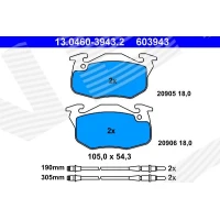 Brake pads for disc brakes