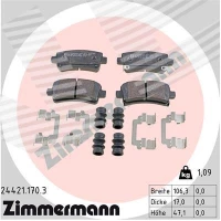 Brake pads for disc brakes