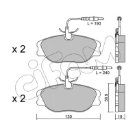 Brake pads for disc brakes