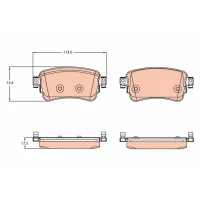 Brake pads for disc brakes