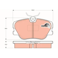 Brake pads for disc brakes