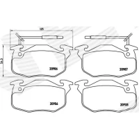 Brake pads for disc brakes