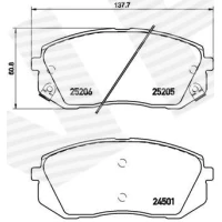 Brake pads for disc brakes