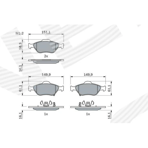 BRAKE PADS FOR DISC BRAKES - 4