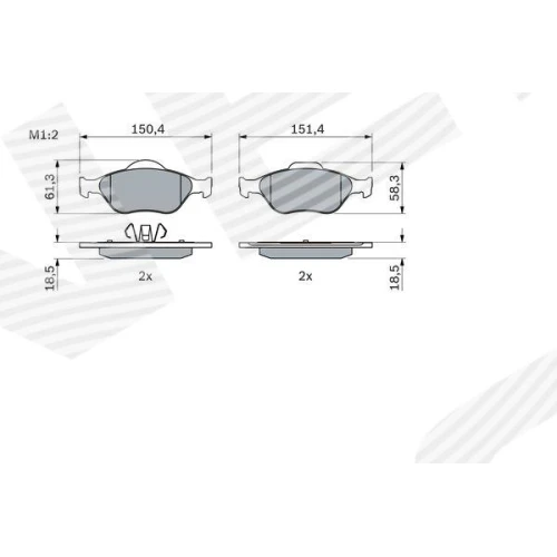 BRAKE PADS FOR DISC BRAKES - 4