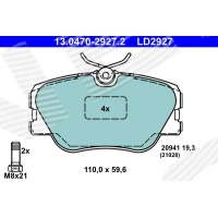 Brake pads for disc brakes