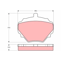 Brake pads for disc brakes