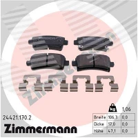 Brake pads for disc brakes