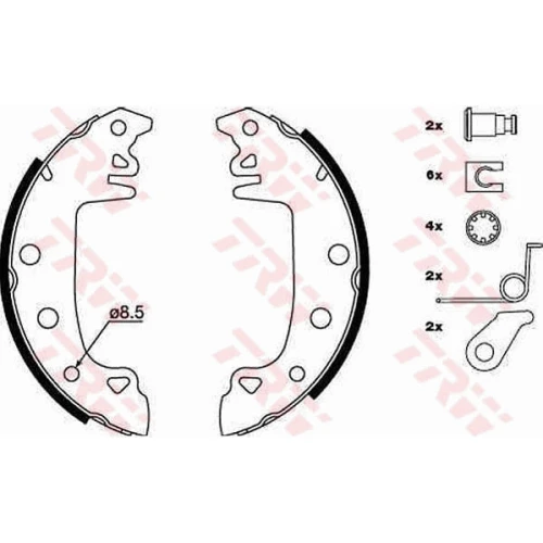 BRAKE SHOE SET - 3