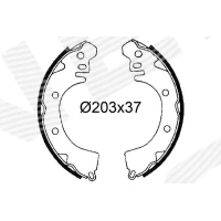 Brake shoe set