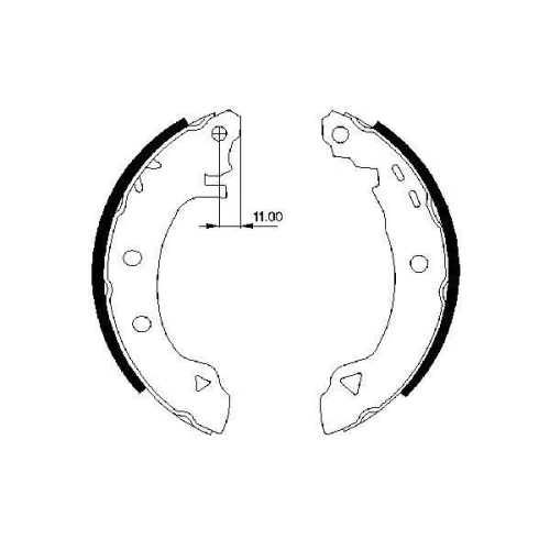 BRAKE SHOE SET - 0