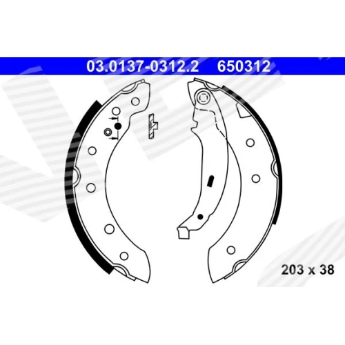 BRAKE SHOE SET - 0