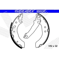 Brake shoe set