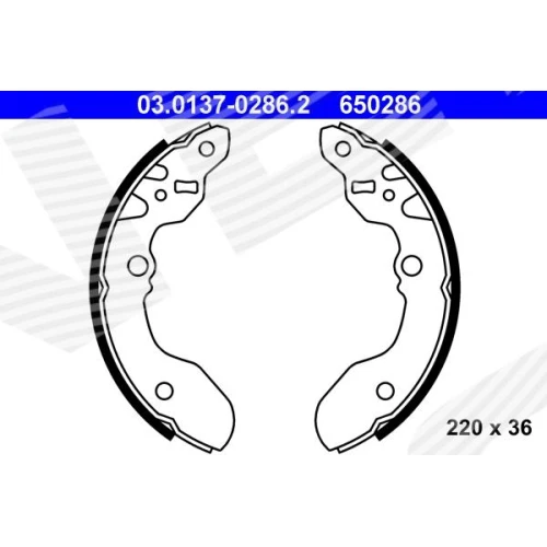 BRAKE SHOE SET - 0