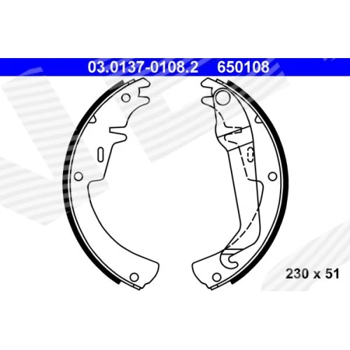 BRAKE SHOE SET - 0