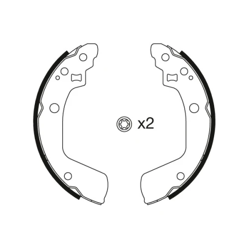 BRAKE SHOE SET - 1