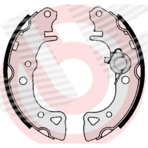КОМПЛЕКТ ТОРМОЗНЫХ КОЛОДОК - 0