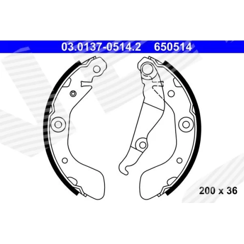 BRAKE SHOE SET - 0