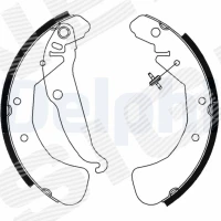 Brake shoe set