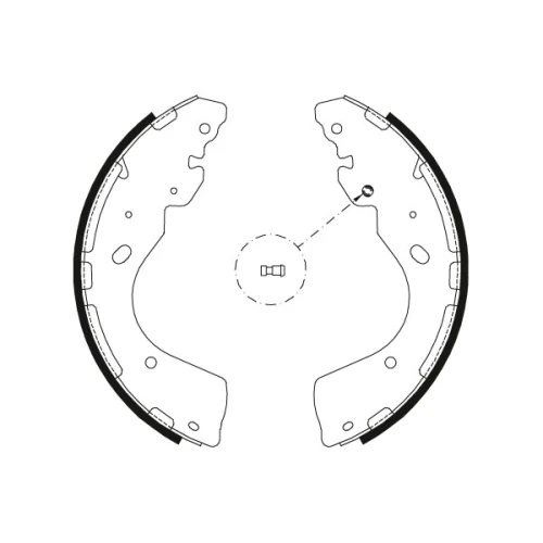 КОМПЛЕКТ ТОРМОЗНЫХ КОЛОДОК - 1