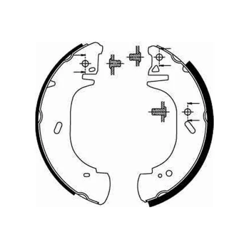 BRAKE SHOE SET - 1