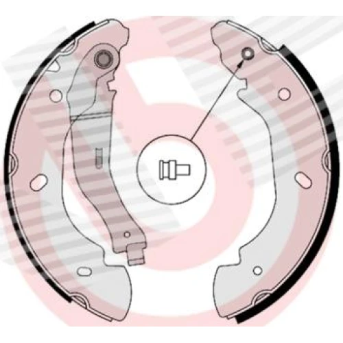 BRAKE SHOE SET - 0