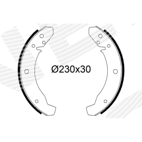 КОМПЛЕКТ ТОРМОЗНЫХ КОЛОДОК - 0