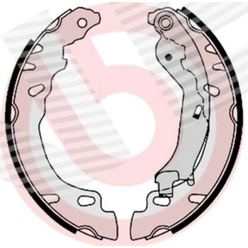 BRAKE SHOE SET - 0