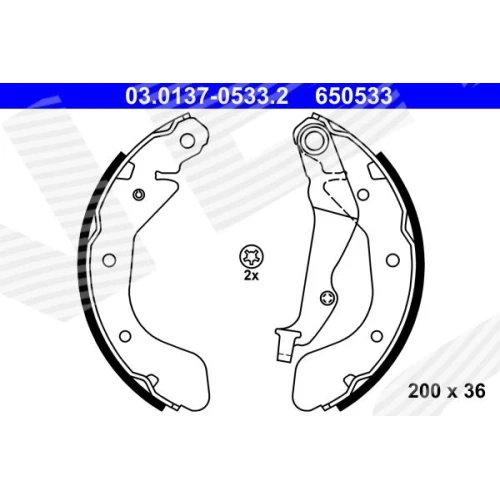 BRAKE SHOE SET - 0