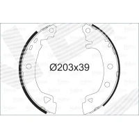 Brake shoe set