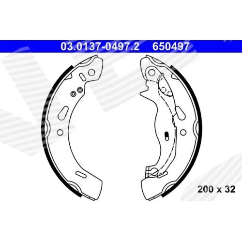 BRAKE SHOE SET - 0