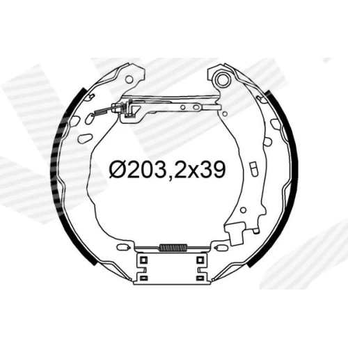 BRAKE SHOE SET - 0