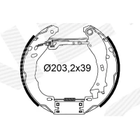 Brake shoe set