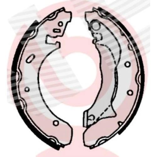 КОМПЛЕКТ ТОРМОЗНЫХ КОЛОДОК - 0